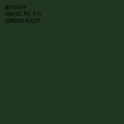 #21361F - Green Kelp Color Image